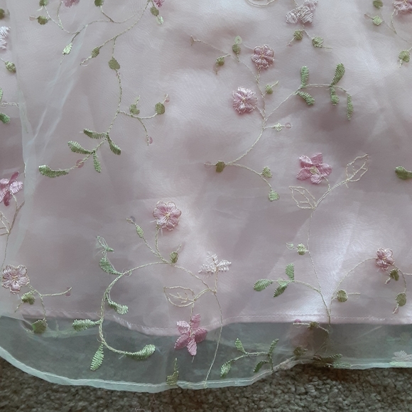 Bonnie Jean Floral Pink Dress Girls 8 - Picture 5 of 9